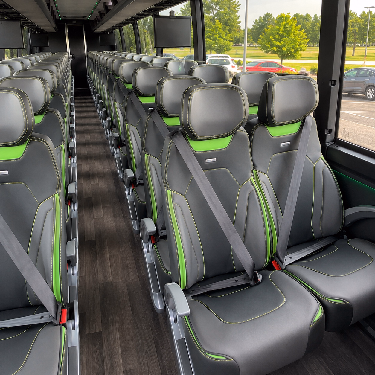 greenville employee transportation onboard seating
