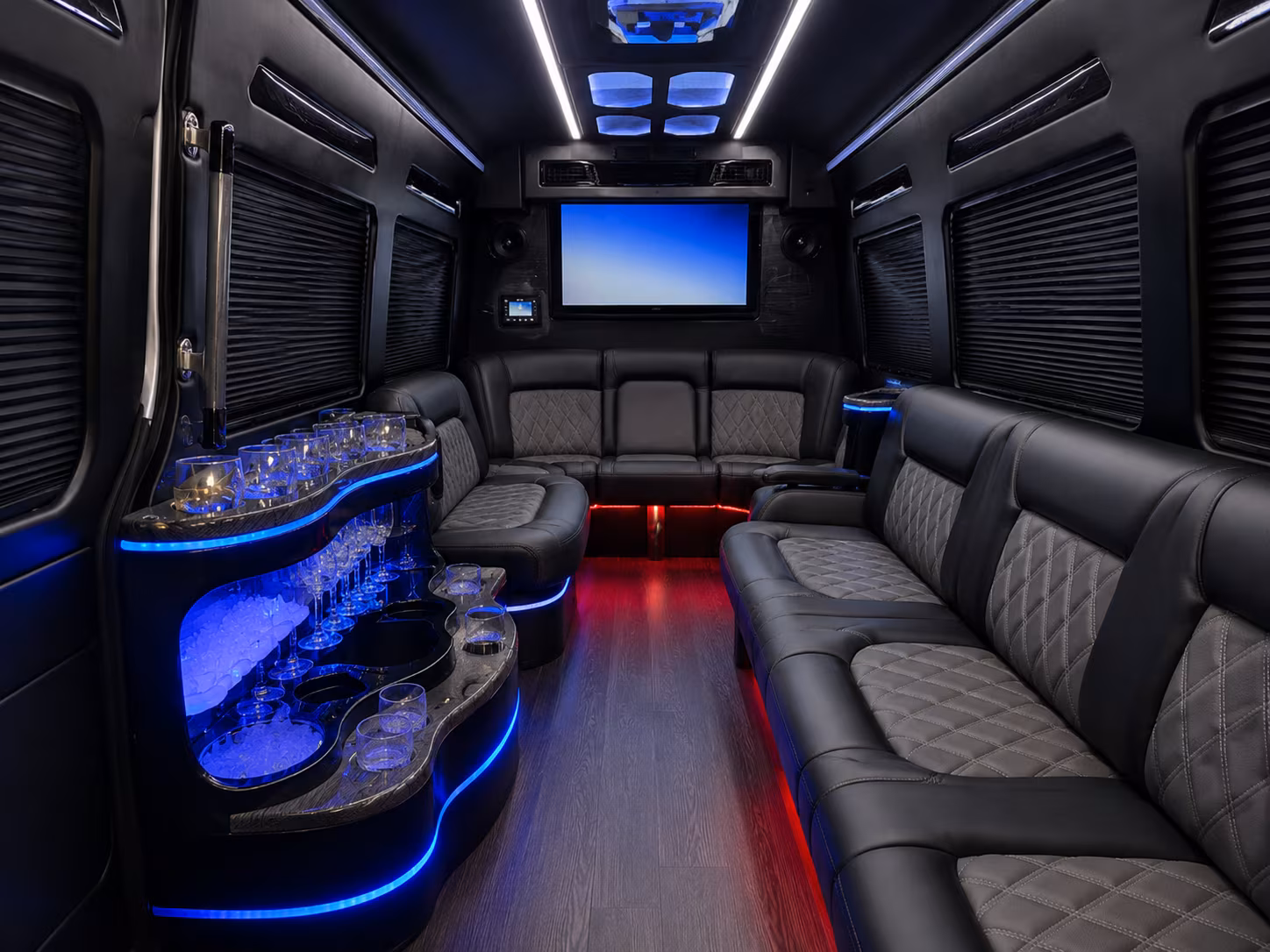 greenville long distance transportation onboard seating
